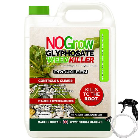 ProKleen No Grow Glyphosate Weed Killer Root Kill Amateur Use For Paths, Gravel, Driveways And More